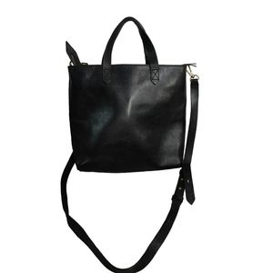 Madewell Transport Small Black Leather Bag